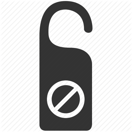 512x512 Cancel, Cancel Booking, Close, Do Not Disturb, Door Hanger, Error