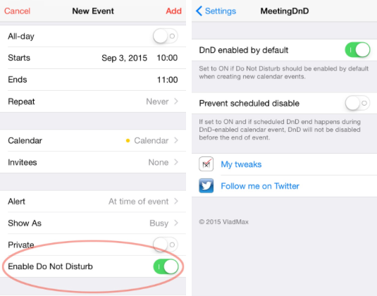 535x420 Automatically Schedule Ios Do Not Disturb During Calendar Events