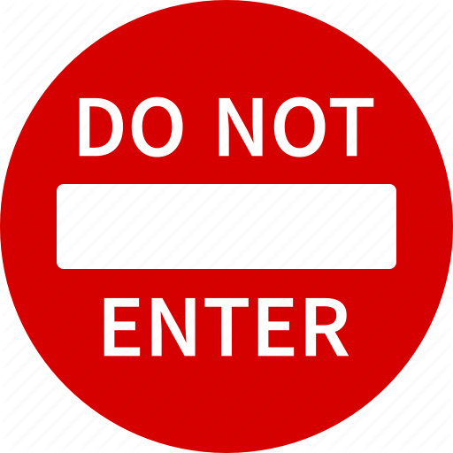 512x512 Do, Enter, Entry, No, Not, Sign, Traffic Icon