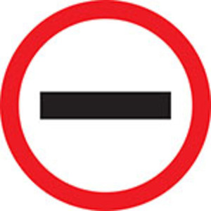 300x300 Do Not Enter Icon Royalty Free Stock Image