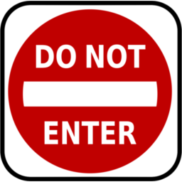 256x256 Do Not Enter Icon