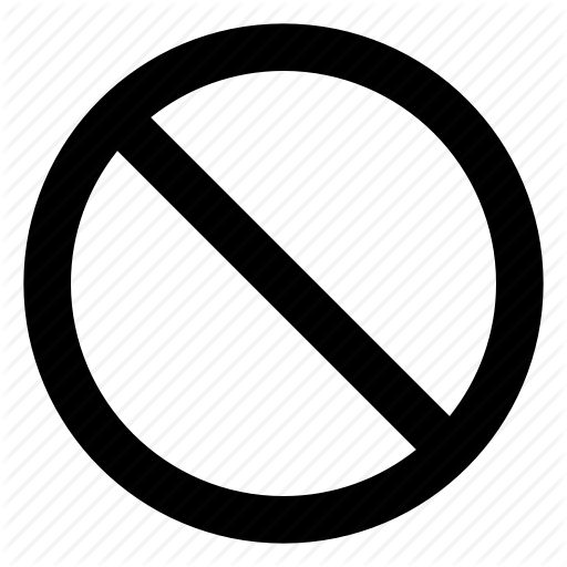 512x512 Ban, Cancel, Denied, Do Not Enter, Inaccessible Icon