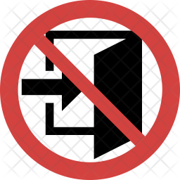256x256 Do Not Enter Icon Of Flat Style