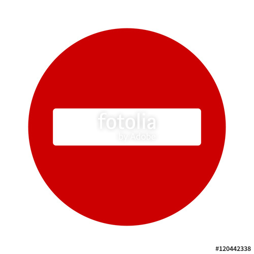 500x500 No Entry Or Do Not Enter Restricted Area Sign Icon For Apps