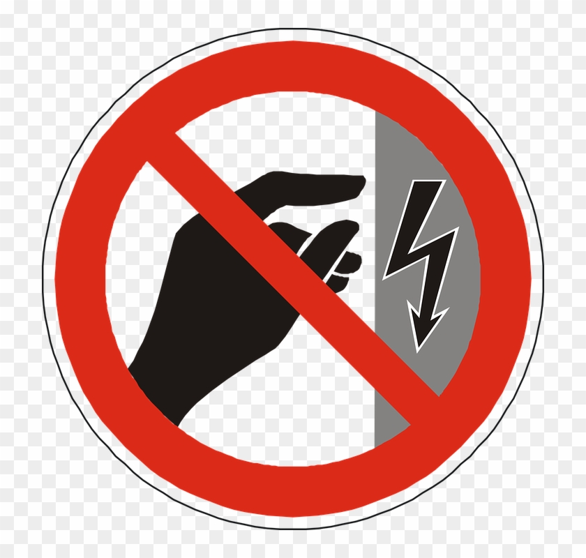840x800 Danger Electricity Touch Sign Symbol Icon