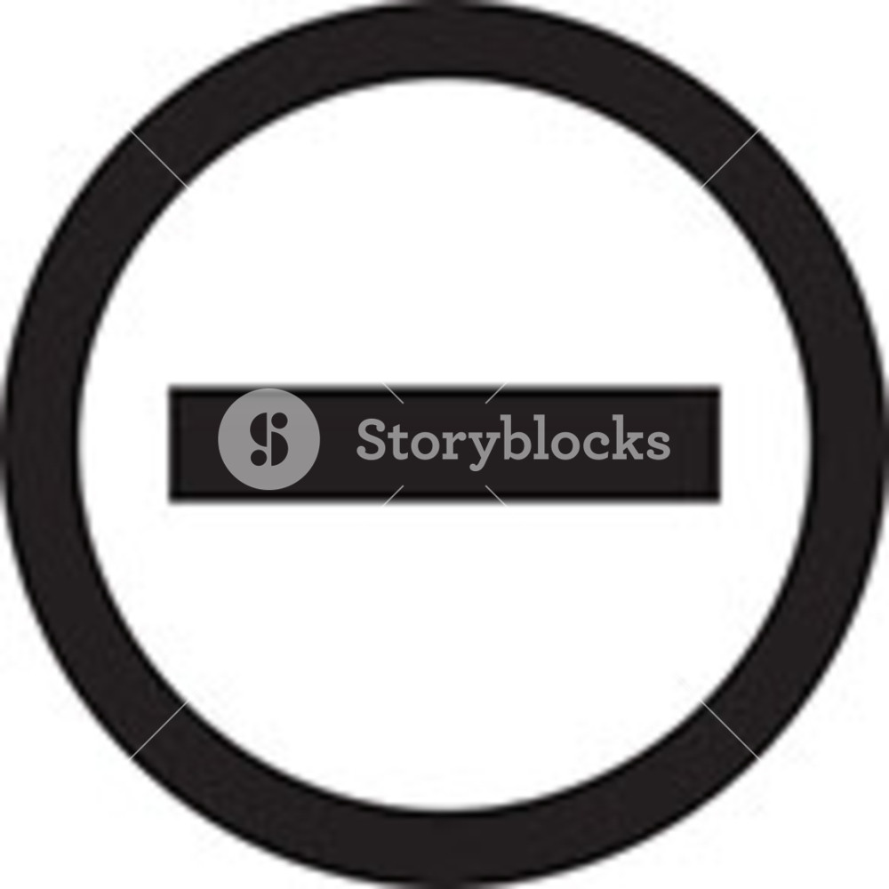 1000x1000 Do Not Enter Icon Royalty Free Stock Image