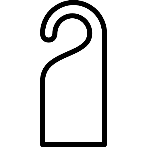 512x512 Do Not Disturb Door Hanger Icons Free Download