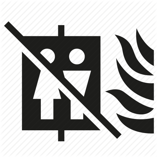 512x512 Do Not Use Elevator, Emergency, Fire, In Case Of Fire, No Elevator