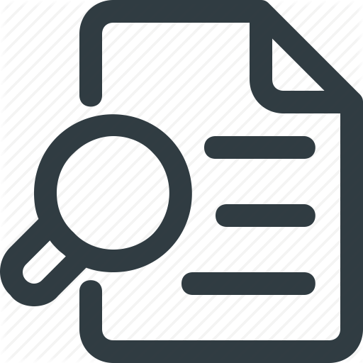 512x512 Doc, Document, Paper, Report, Search Icon