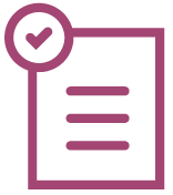 156x176 Icon Doc Check Violet