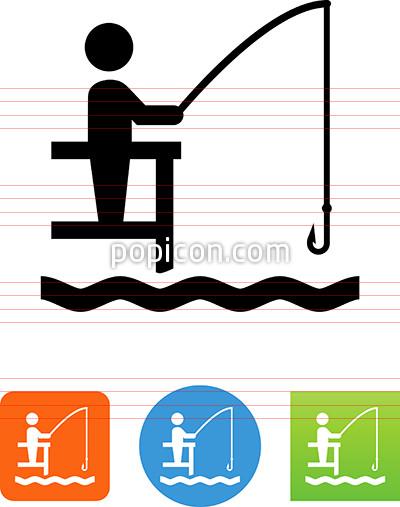 400x507 Fishing From Dock Icon