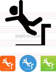 188x240 Person Falling Off A Loading Dock Icon