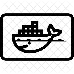 256x256 Docker Container Icon Of Line Style