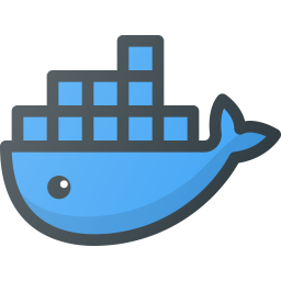 256x256 Docker Logo Icon Of Colored Outline Style