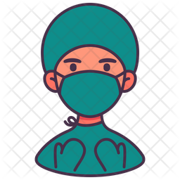 256x256 Doctor Icon Of Colored Outline Style