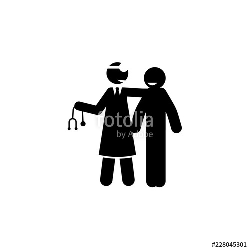 500x500 Doctor, Patient Icon Element Of Cyber Monday Icon For Mobile