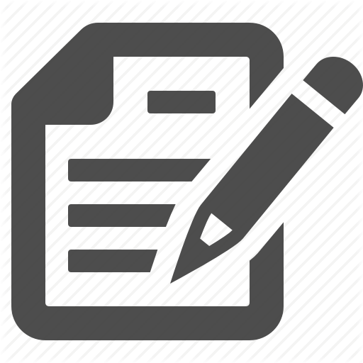 512x512 Document, File, Pencil, Text, Writing Icon