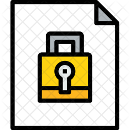 256x256 Document Icon Of Colored Outline Style