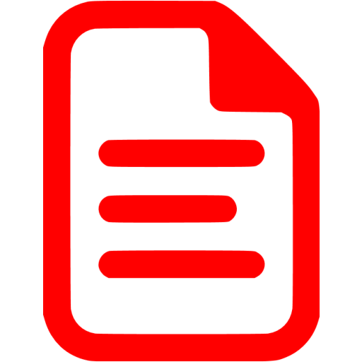 512x512 Red Document Icon