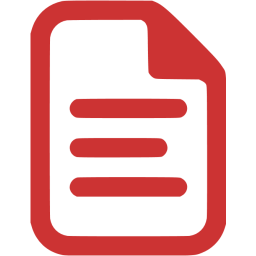 256x256 Persian Red Document Icon