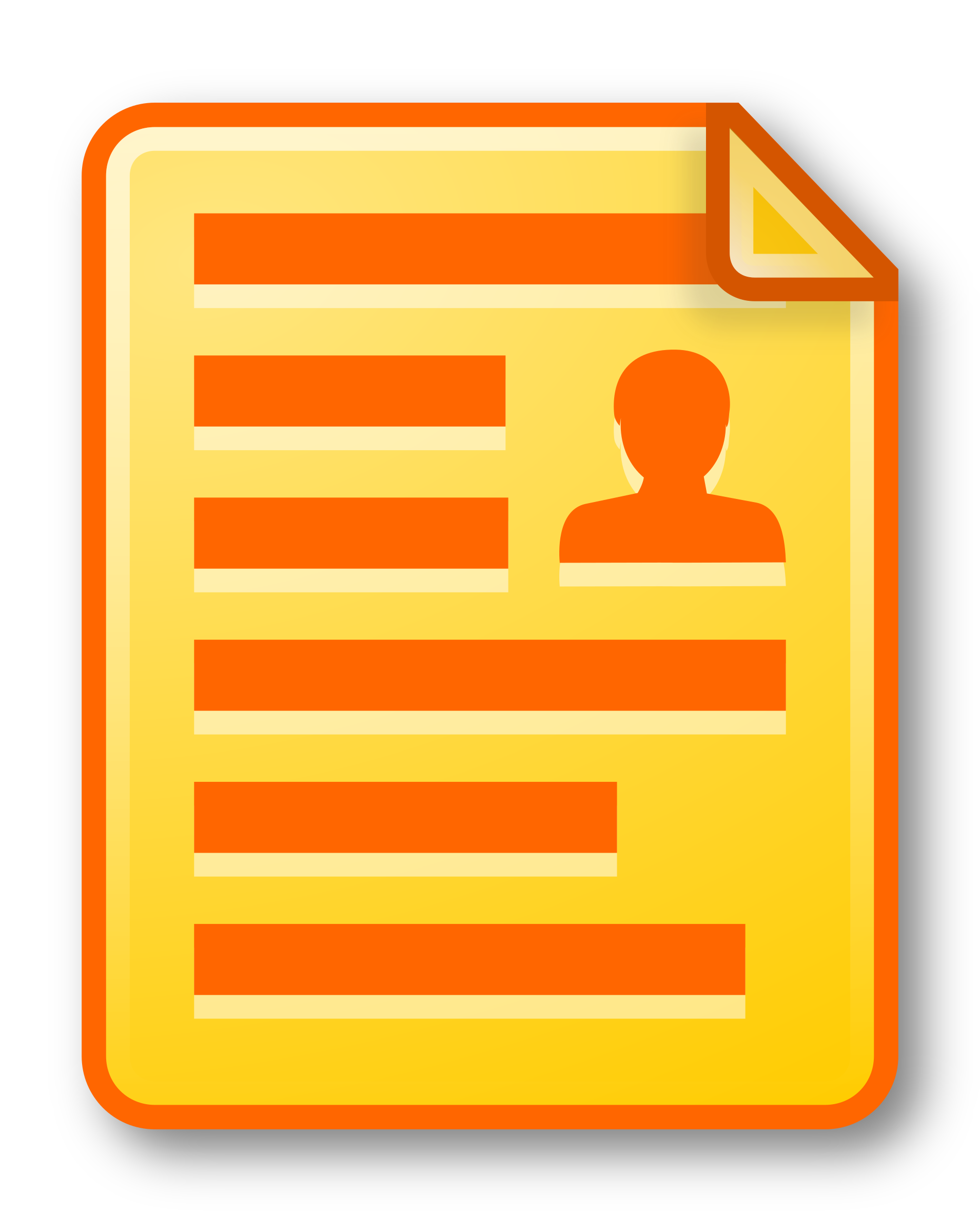 1910x2400 Icon Document Yellow Icons Png