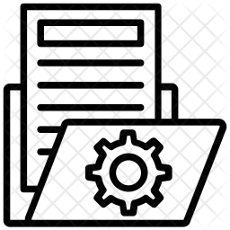 256x256 Document Management Icon Of Line Style