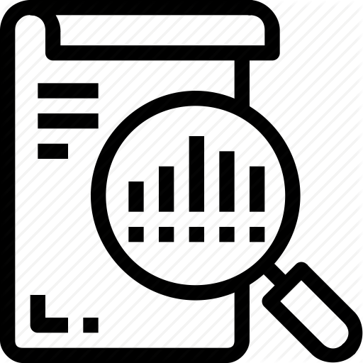 512x512 Analytics, Business, Data, Document, Management, Research, Search Icon