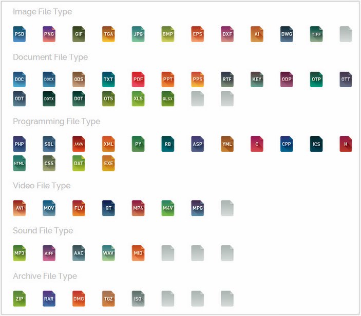 703x616 Best Flat And Document Icon Sets