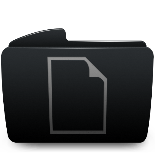 Black, Documents, Folder Icon 512x512 Black, Documents, Folder Icon