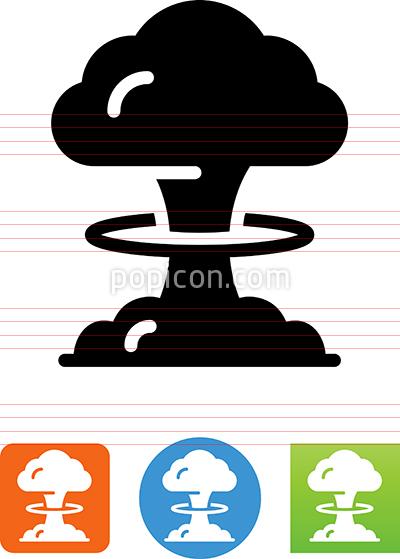 400x559 Vector Mushroom Cloud Icon
