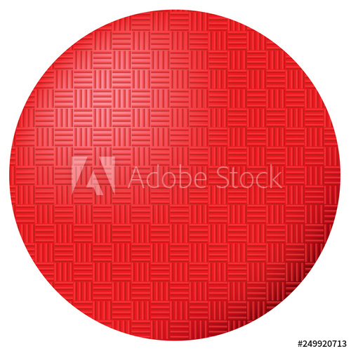 500x500 Red Kickball Dodgeball Ball Vector Illustration Icon Symbol