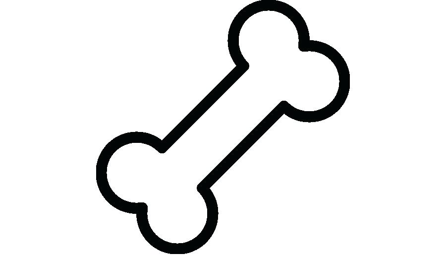 900x520 Dog Bones Vector Bone Icon Illustration Isolated Stock Home