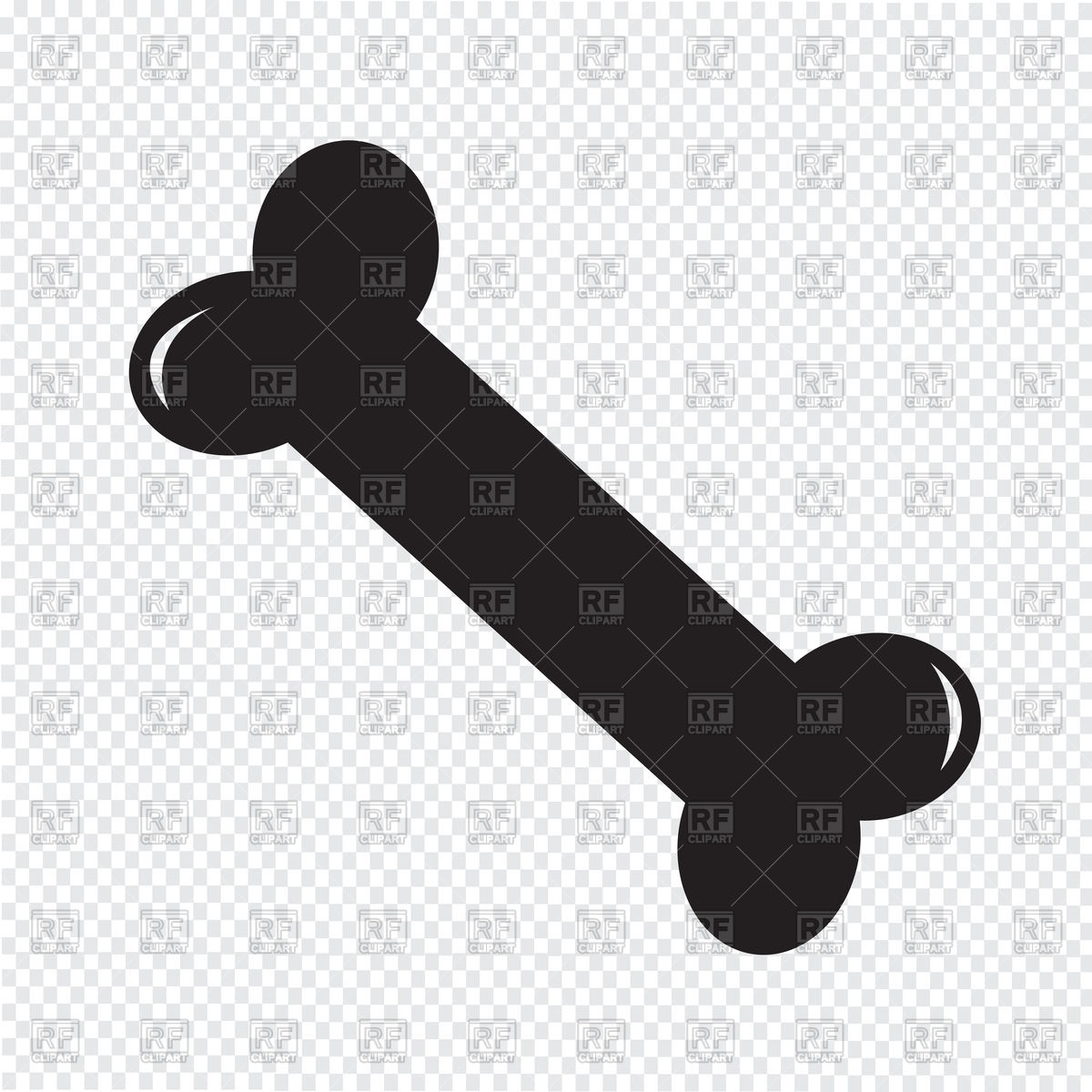 1200x1200 Dog Bone Icon On Transparent Background Vector Image Of Objects