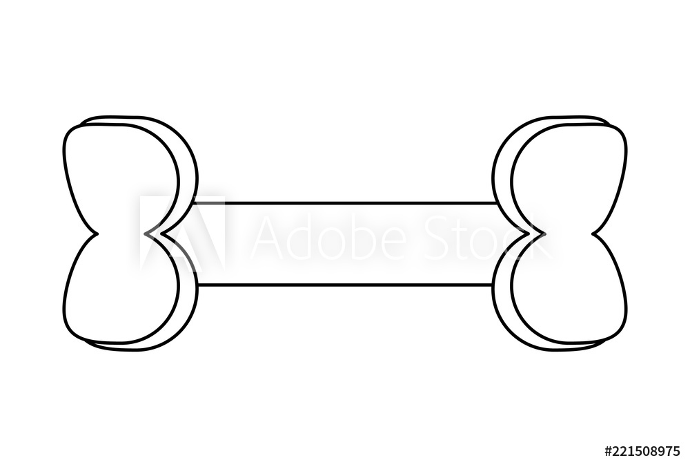 1000x676 Photo Art Print Dog Bone Icon Europosters