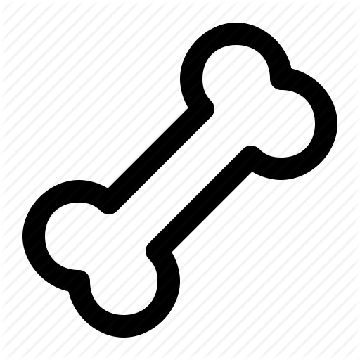 512x512 Bone, Dog, Dog Bone, Dog Treat, Food, Meal, Pet Icon