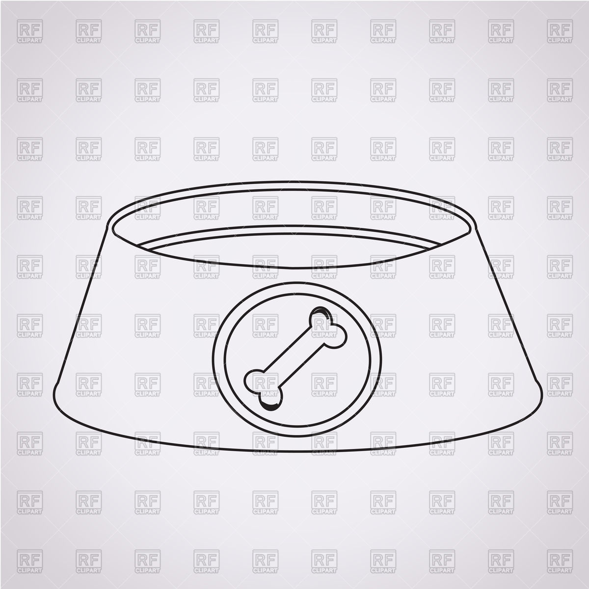 1200x1200 Dog Bowl Icon Vector Image Of Objects Tumdee