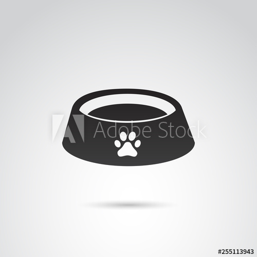 500x500 Dog Bowl Vector Icon