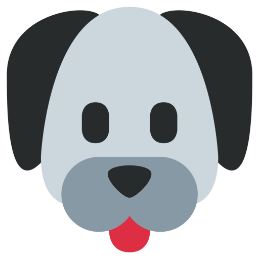512x512 Dog, Face, Tongue, Human, Friend Icon Of Flat Style