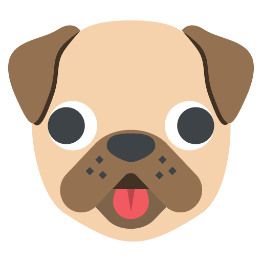 512x512 Dog Face Emoji Vector Icon Free Download Vector Logos Art