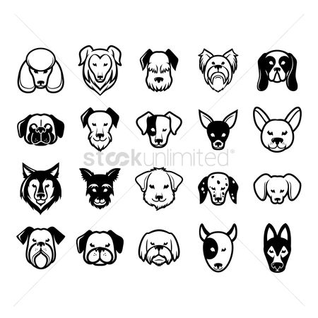 450x450 Free Dog Face Stock Vectors Stockunlimited