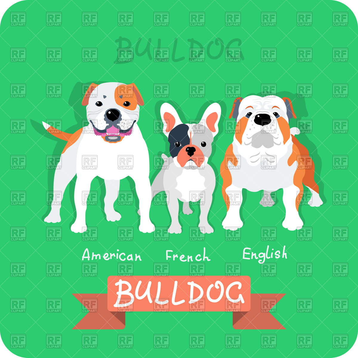 1200x1200 Set Of Dog Flat Icon