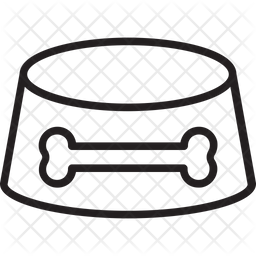 256x256 Dog Food Icon Of Line Style