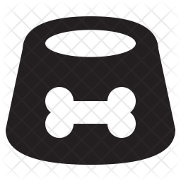 256x256 Dog Food Icon Of Glyph Style