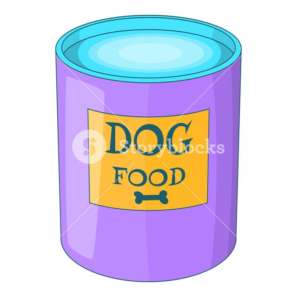 1000x1000 Dog Food Can Icon Cartoon Illustration Of Dog Food Can Vector
