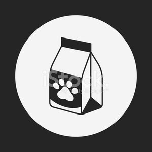 300x300 Pet Dog Food Icon Stock Vectors