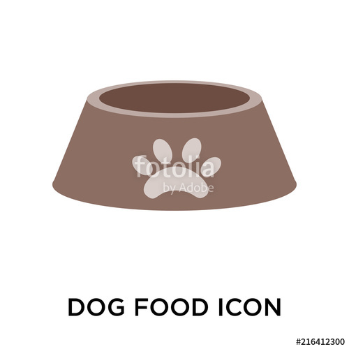 500x500 Dog Food Icons Isolated On White Background Modern And Editable
