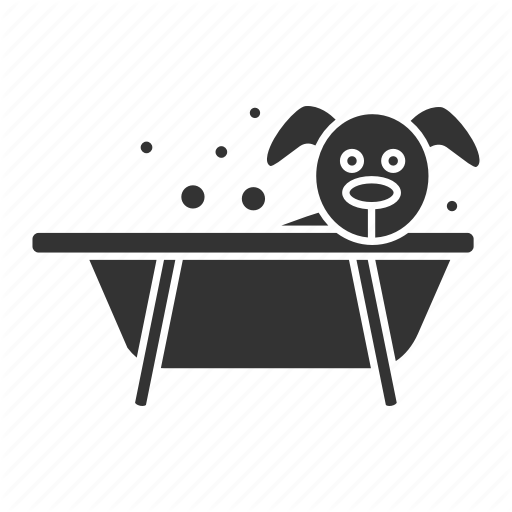 512x512 Bath, Bathing, Bathtub, Dog, Grooming, Hygiene, Wash Icon