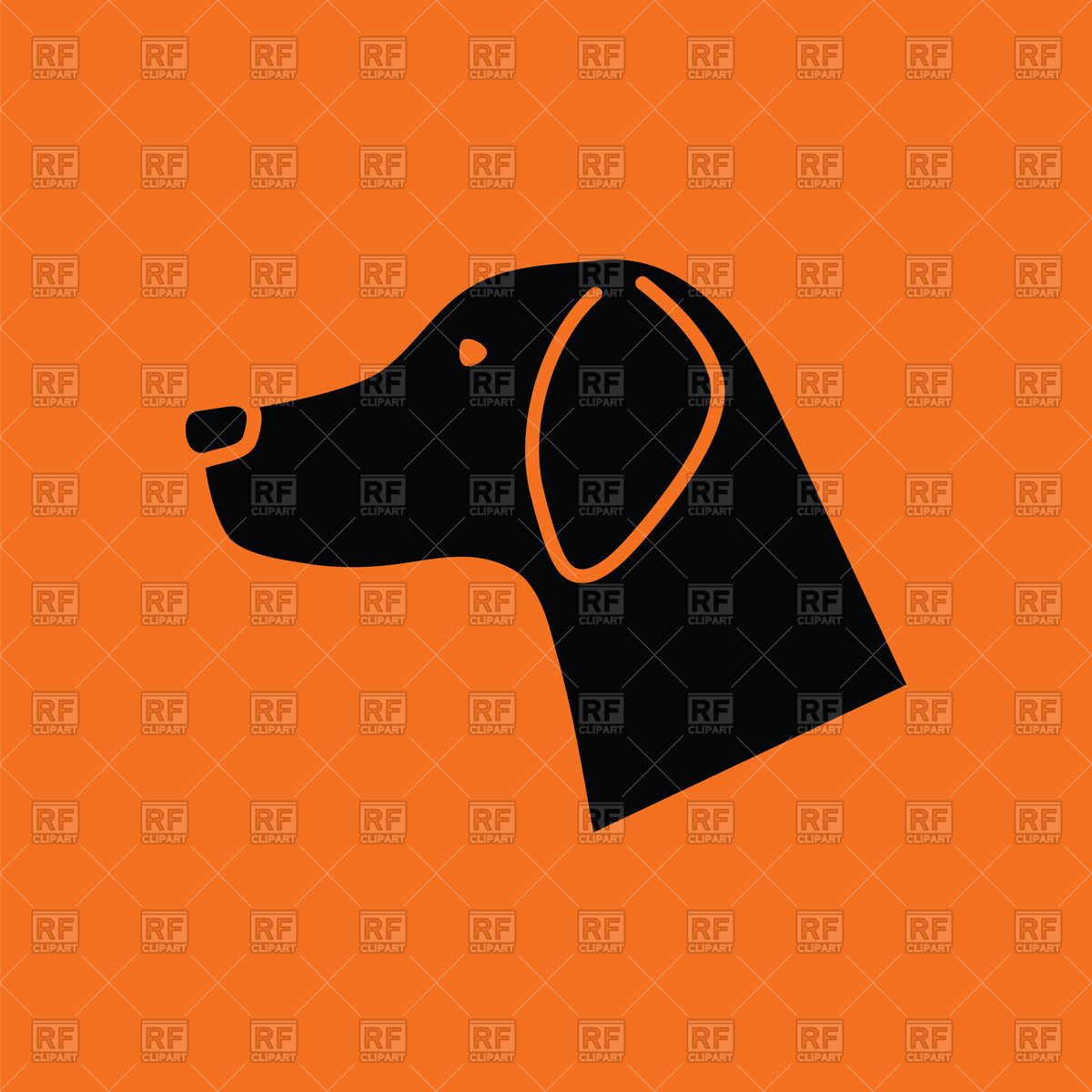1200x1200 Dog Head Icon Vector Image Of Signs, Symbols, Maps Angelp