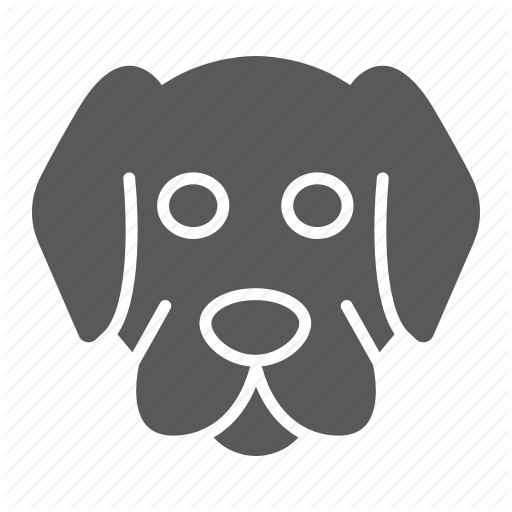 512x512 Animal, Dog, Head, Logo, Pet, Wild, Zoo Icon