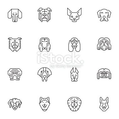 380x379 Vector Of Dogs Head Icons Icons Dog Icon, Husky Tattoo